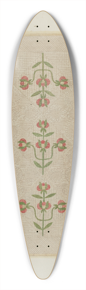 Fred Hassebrock - Quilt  Tulip Pattern 39.3 inch art pintail longboard deck