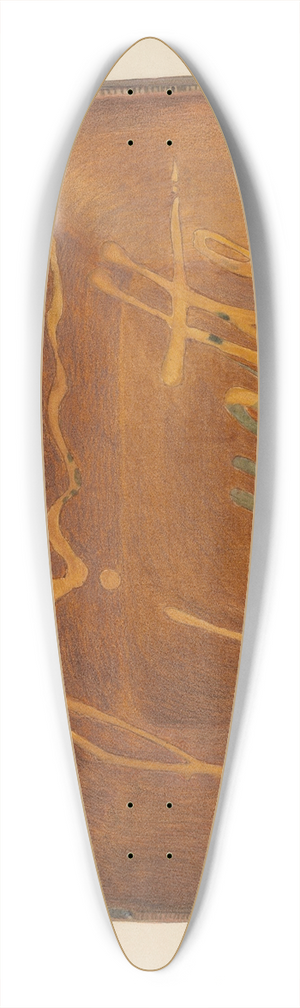 Fred Weiss - Slipware Platter 39.3 inch art pintail longboard deck