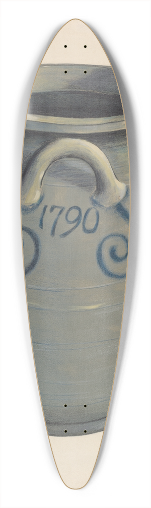 Fred Weiss - Stoneware Crock 39.3 inch art pintail longboard deck