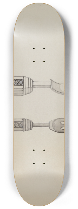 John R. Towers - Pickle Fork 8.25 inch art skate deck