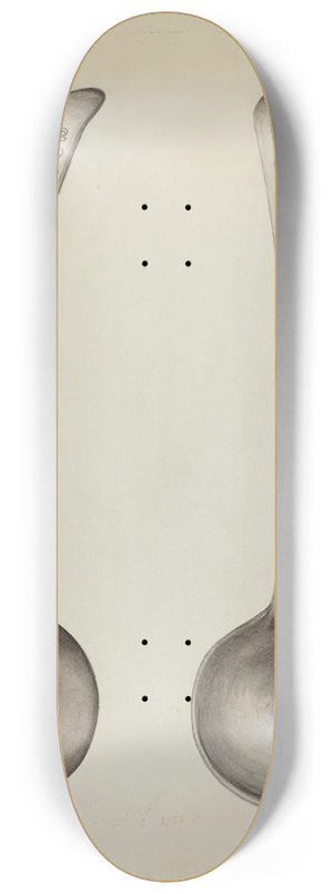 John R. Towers - Silver Soup Ladle 8.25 inch art skate deck