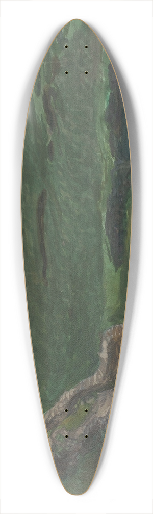 Friedrich Beck - Ossero auf Lussin 39.3 inch art pintail longboard deck