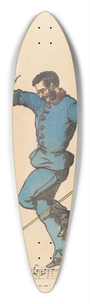 Friedrich Carl von Scheidlin - Waltz 39.3 inch art pintail longboard deck