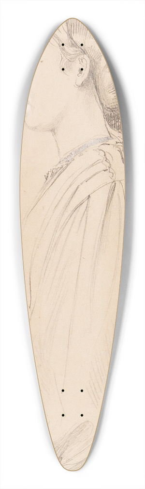 Friedrich Eduard Meyerheim - Junge Frau im Profil 39.3 inch art pintail longboard deck