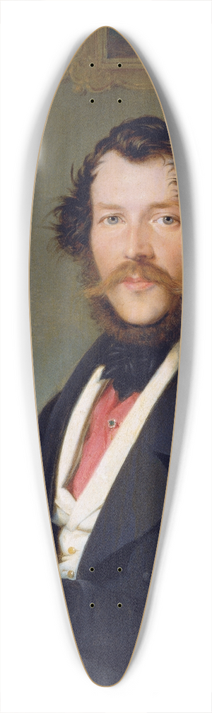 Friedrich Johann Gottlieb Lieder - Bildnis eines Herrn vor dem Klavier 39.3 inch art pintail longboard deck