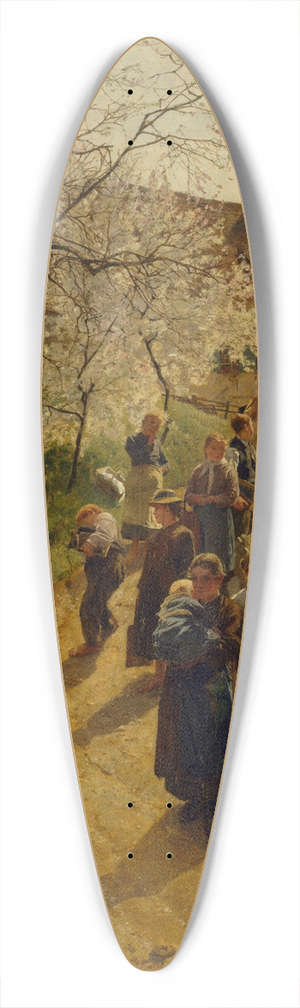 Friedrich Kallmorgen - A spring day 39.3 inch art pintail longboard deck