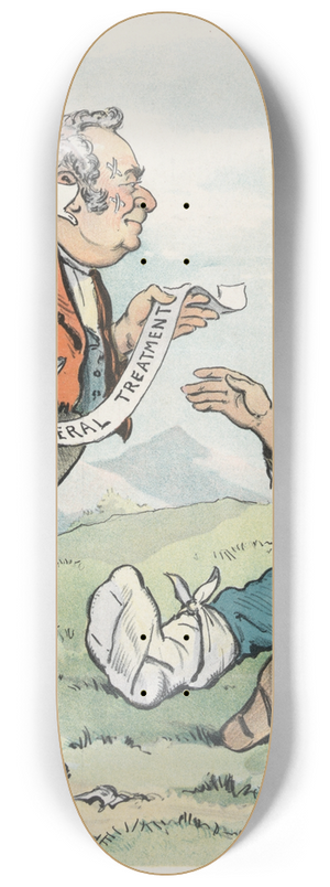 John Samuel Pughe - After the fight 8.25 inch art skate deck