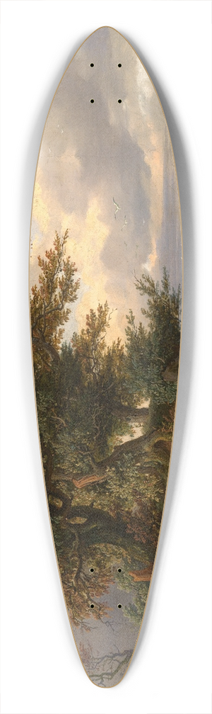 Friedrich Preller the Elder - Landschaft mit Eichen am Meer 39.3 inch art pintail longboard deck