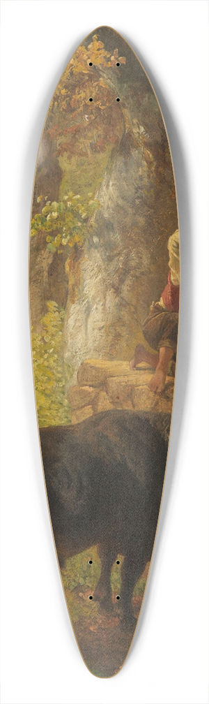 Friedrich Voltz - Der wildgewordene Stier 39.3 inch art pintail longboard deck