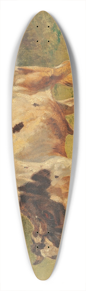 Friedrich Voltz - Stier 39.3 inch art pintail longboard deck