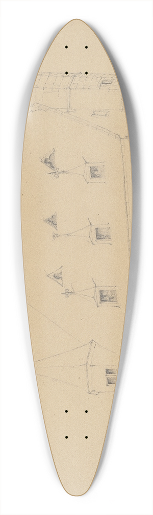 Friedrich Wilhelm Ludwig - Sankt Michael in Kiedrich 39.3 inch art pintail longboard deck