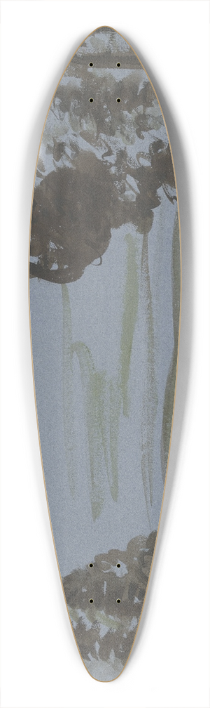 Fried Stern - Landscape 39.3 inch art pintail longboard deck