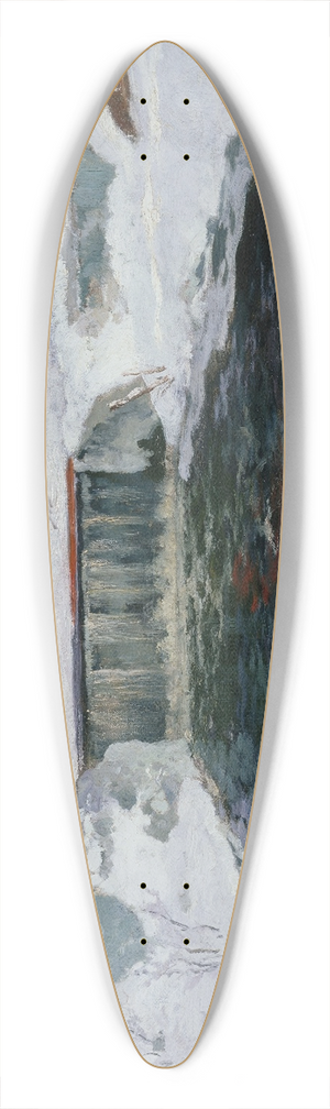 Frits Thaulow - La nouvelle fabrique  Lillehammer 39.3 inch art pintail longboard deck