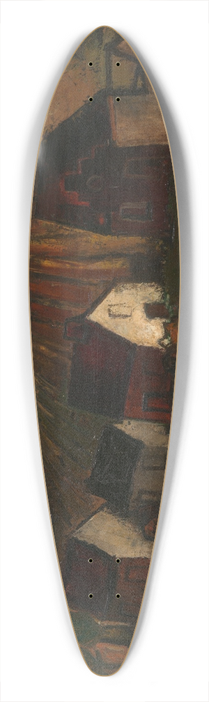 Frits van den Berghe - Landschap 39.3 inch art pintail longboard deck