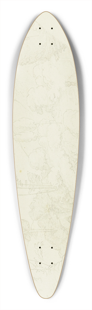 Fritz Bamberger - Landscape near Subiaco 39.3 inch art pintail longboard deck
