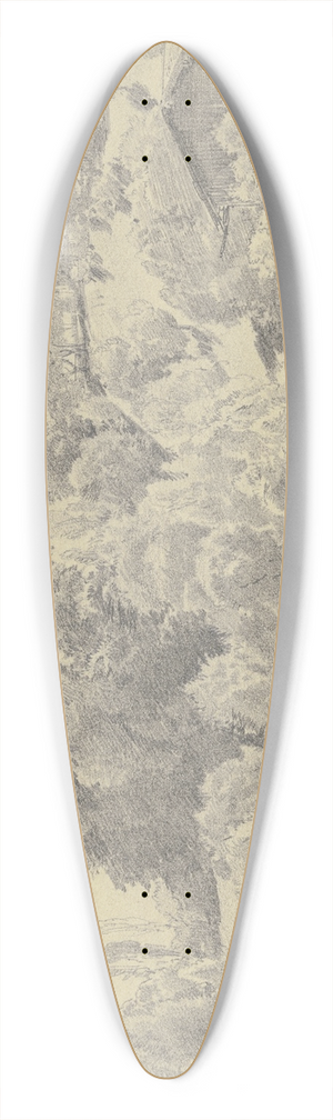 Fritz Bamberger - Starnberg 39.3 inch art pintail longboard deck