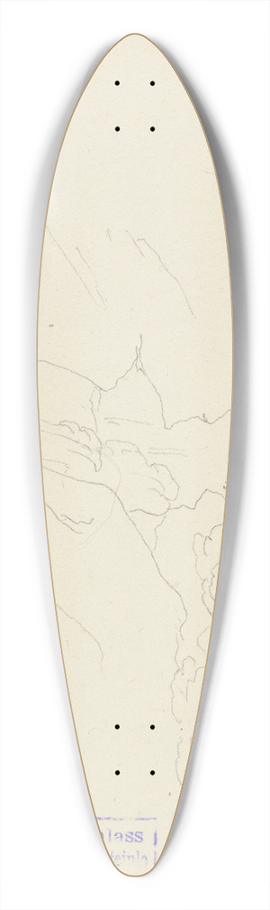 Fritz Bamberger - Waterfall 39.3 inch art pintail longboard deck