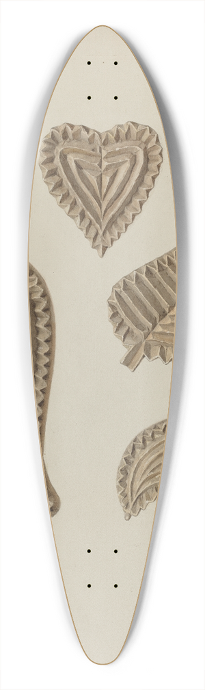 Fritz Boehmer - Pa. German Stamping Blocks for Homespun Cotton or Linens 39.3 inch art pintail longboard deck
