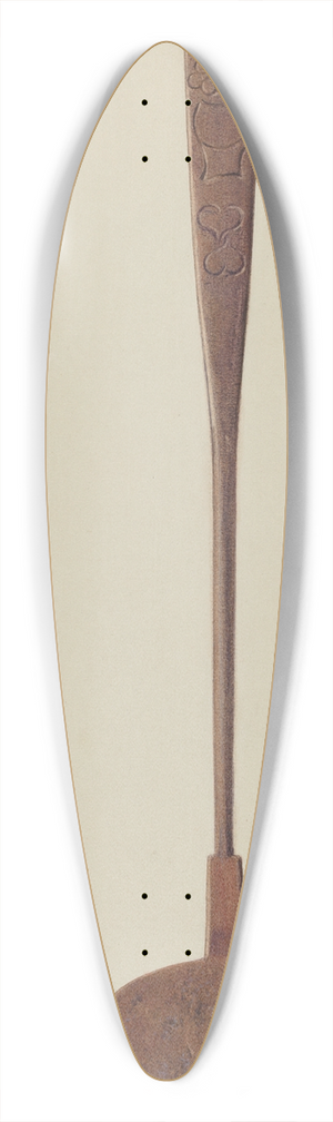Fritz Boehmer - Steel Spatula 39.3 inch art pintail longboard deck