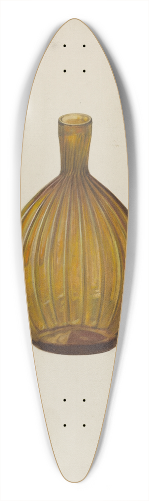 Fritz Boehmer - Whiskey Flask 39.3 inch art pintail longboard deck