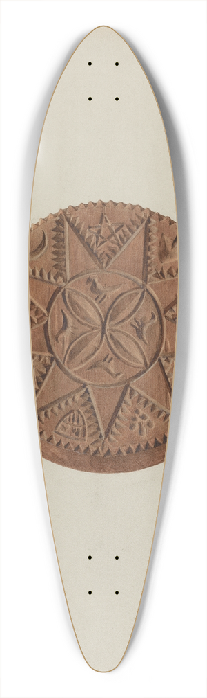Fritz Boehmer - Zoar Buttermold 39.3 inch art pintail longboard deck