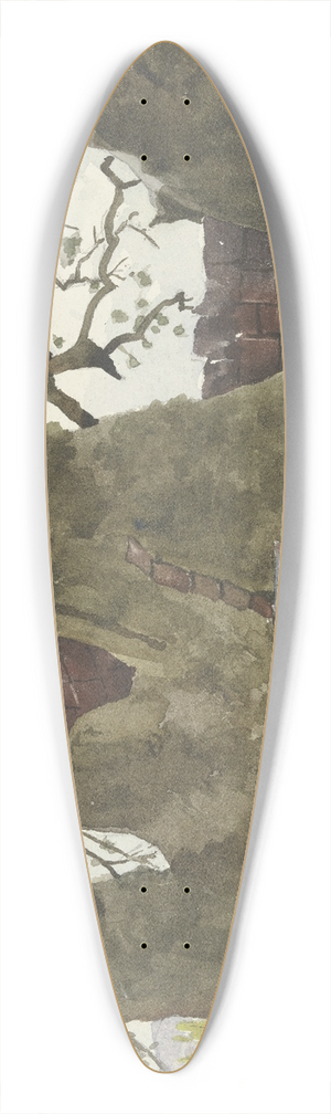 Fritz Hauck - Zwei Araber vor einem Riesenbaum, der als Wohnung genutzt wird 39.3 inch art pintail longboard deck