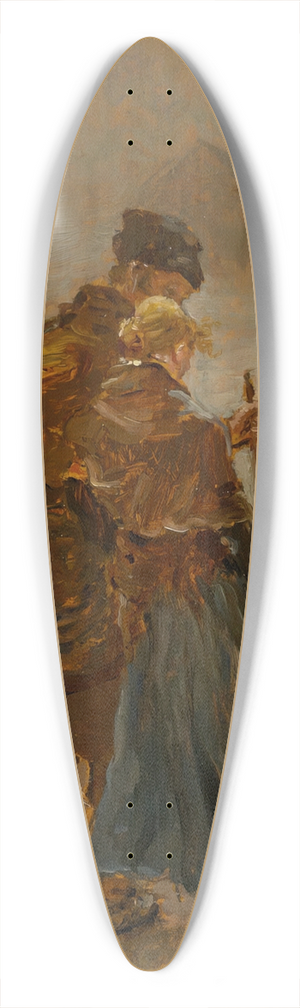Fritz von Uhde - Schwerer Gang 39.3 inch art pintail longboard deck