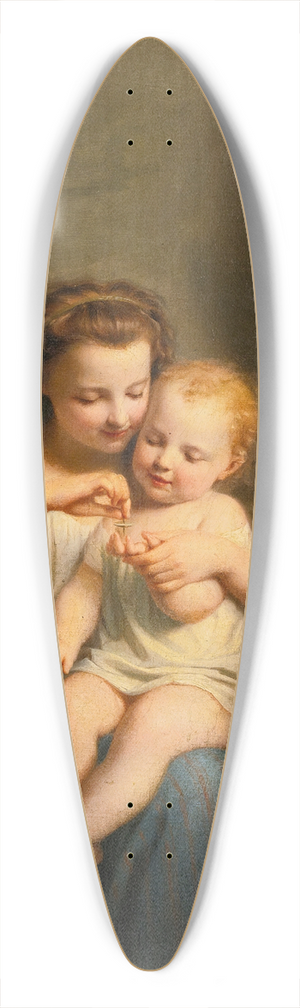 Fritz Zuber-Bhler - Spin The Top 39.3 inch art pintail longboard deck