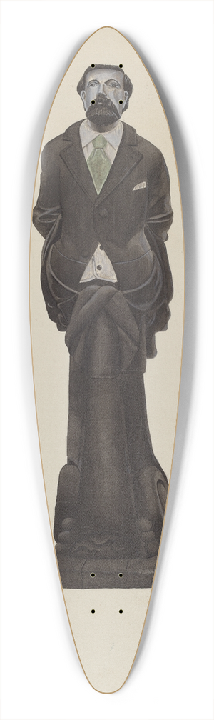 F.W. Powell - Figurehead  Brooks Walker 39.3 inch art pintail longboard deck