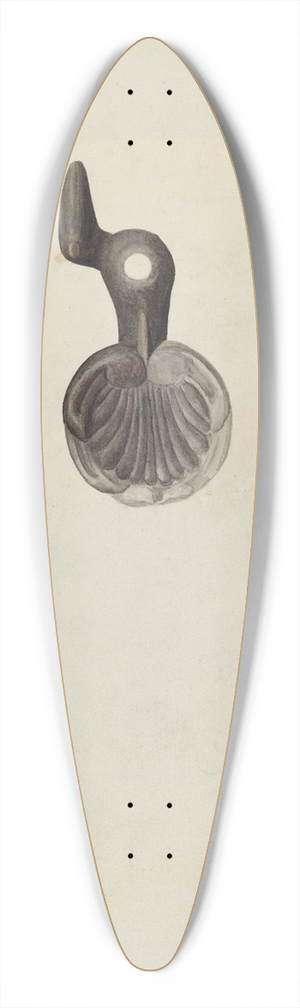 F.W. Powell - Shutter Dog 39.3 inch art pintail longboard deck