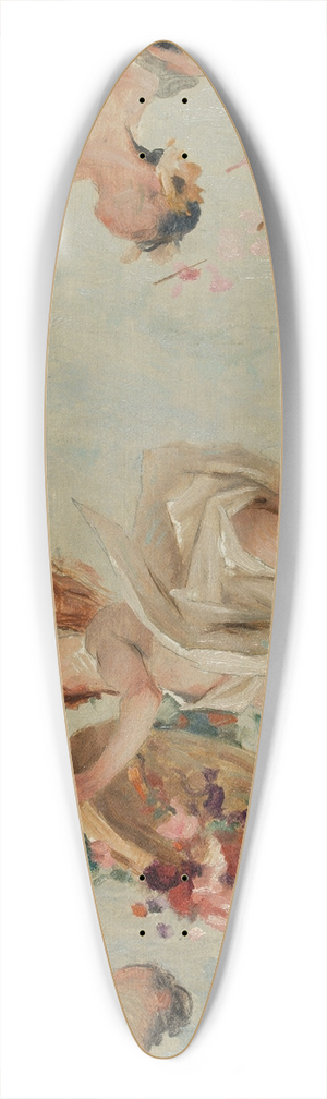 Gabriel Ferrier - Les Fleurs 39.3 inch art pintail longboard deck