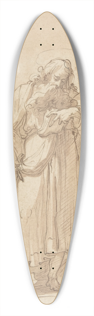 Gaetano Gandolfi - A Martyr Saint Reading 39.3 inch art pintail longboard deck