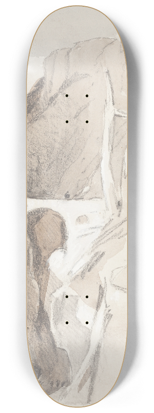John Sell Cotman - Gorge with Tree Stumps 8.25 inch art skate deck