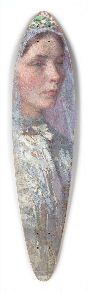 Gari Melchers - The Bride 39.3 inch art pintail longboard deck