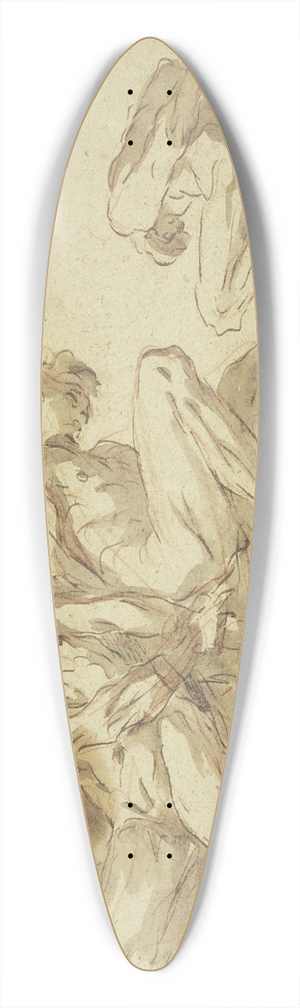 Gaspare Diziani - Four slaves 39.3 inch art pintail longboard deck