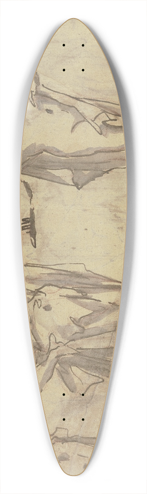 Gaspare Diziani - Four statues. 39.3 inch art pintail longboard deck