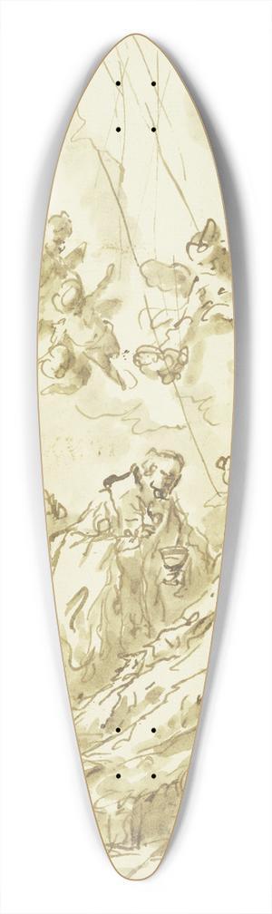 Gaspare Diziani - Letzte Kommunion einer sterbenden Nonne 39.3 inch art pintail longboard deck