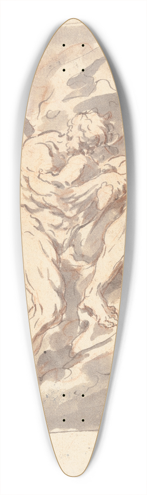 Gaspare Diziani - Saturn on clouds 39.3 inch art pintail longboard deck