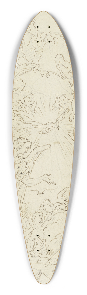 Gaspare Diziani - The Annunciation 39.3 inch art pintail longboard deck