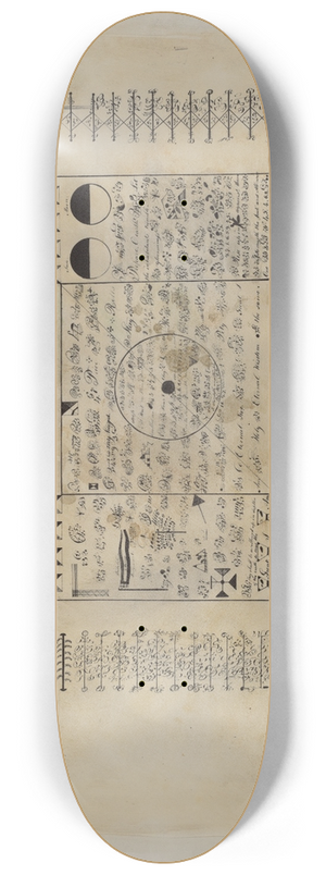 American 20th Century - Shaker Visionary Image 8.25 inch art skate deck