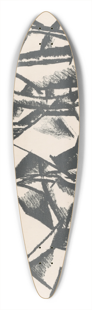 Gejza Schiller - Dedina 39.3 inch art pintail longboard deck