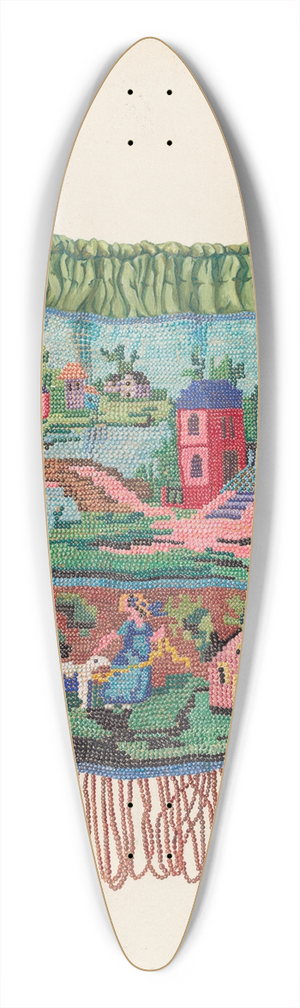 Gene Luedke - Bag 39.3 inch art pintail longboard deck