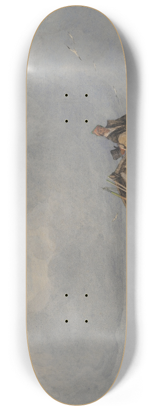 John Sell Cotman - Yarmouth Sands, Norfolk 8.25 inch art skate deck
