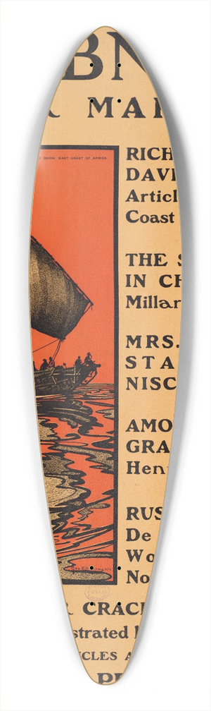 George Alfred Williams - Scribners for March 39.3 inch art pintail longboard deck