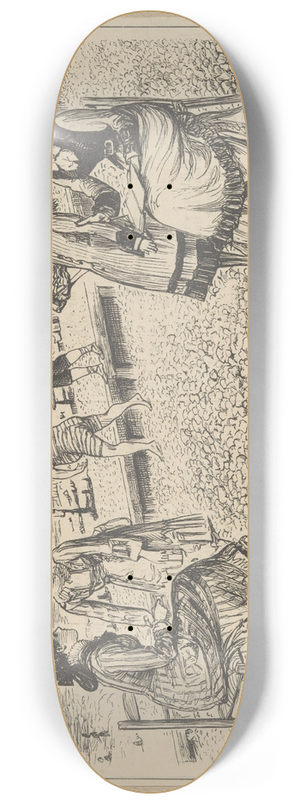 John Singer Sargent - A linguistic Opportunity 8.25 inch art skate deck