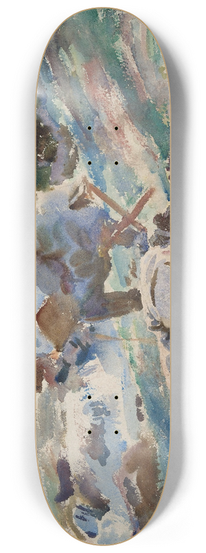 John Singer Sargent - An Artist at His Easel 8.25 inch art skate deck