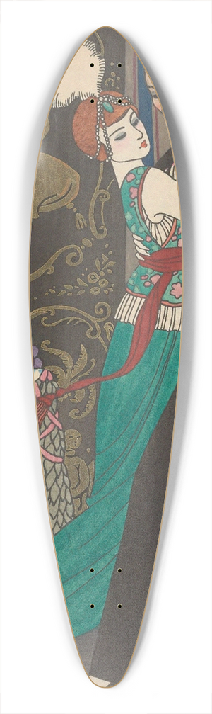 George Barbier - La Danse 39.3 inch art pintail longboard deck