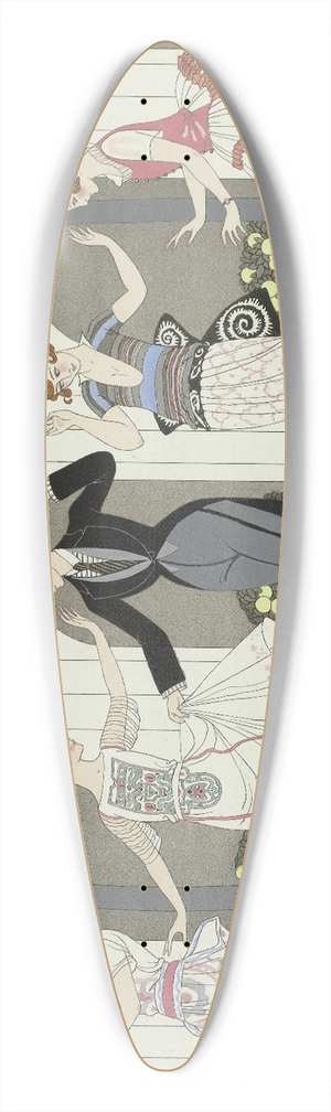 George Barbier - LAmour est aveugle 39.3 inch art pintail longboard deck
