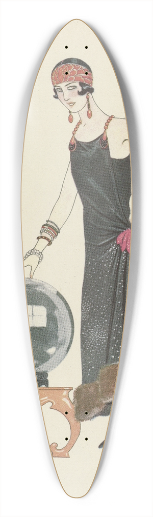 George Barbier - LEmpire du monde ; Robe du soir, de Worth 39.3 inch art pintail longboard deck