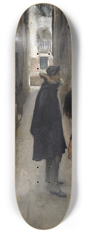 John Singer Sargent - A Street In Venice 8.25 inch art skate deck